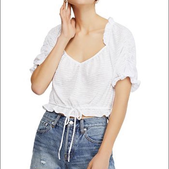 Free People Dorothy Pink Cropped Top size Small - Picture 4 of 8